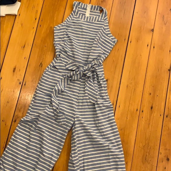 depway Other - Blue and white striped jump suit